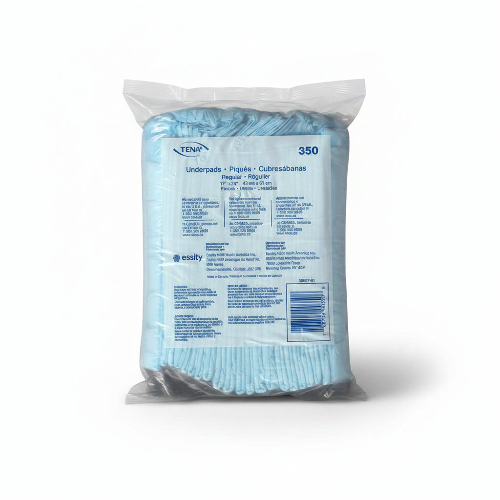 TENA Regular Underpad 17"x24", Light Absorbency, 25 count