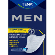 TENA Men Maximum Guard Incontinence Pad for Men, Maximum Absorbency, 20 count