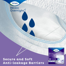 TENA ProSkin Overnight Super Protective Underwear, Heavy Absorbency, Unisex, Medium