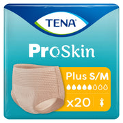 TENA ProSkin Protective Underwear for Women, Moderate Absorbency, S/M, 20 Count