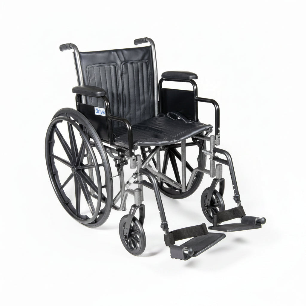 Cruiser III Wheelchair 18" Swing Away Footrest Black - Rental
