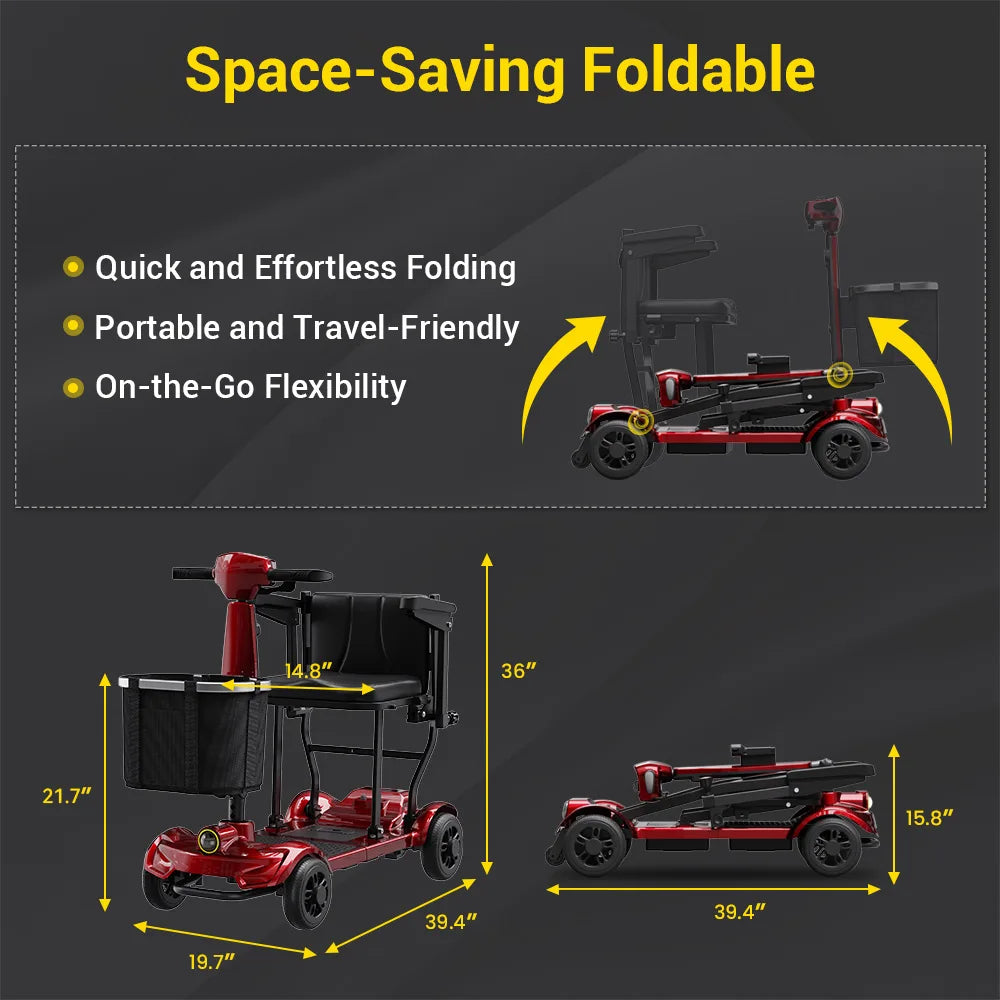 M10 Foldable Electric Mobility Scooter - Rental