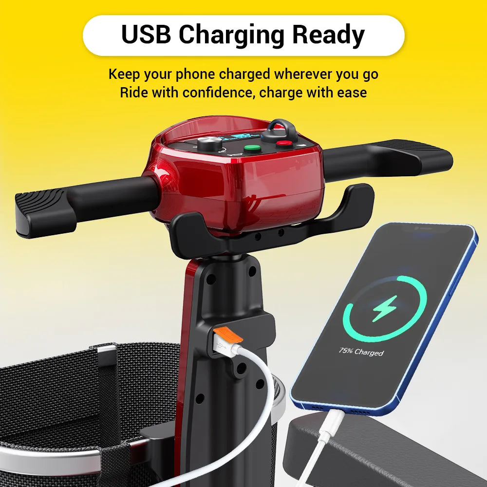 M10 Foldable Electric Mobility Scooter - Rental