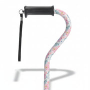 Gel Grip Aluminum Offset Cane Height Adjustable Floral