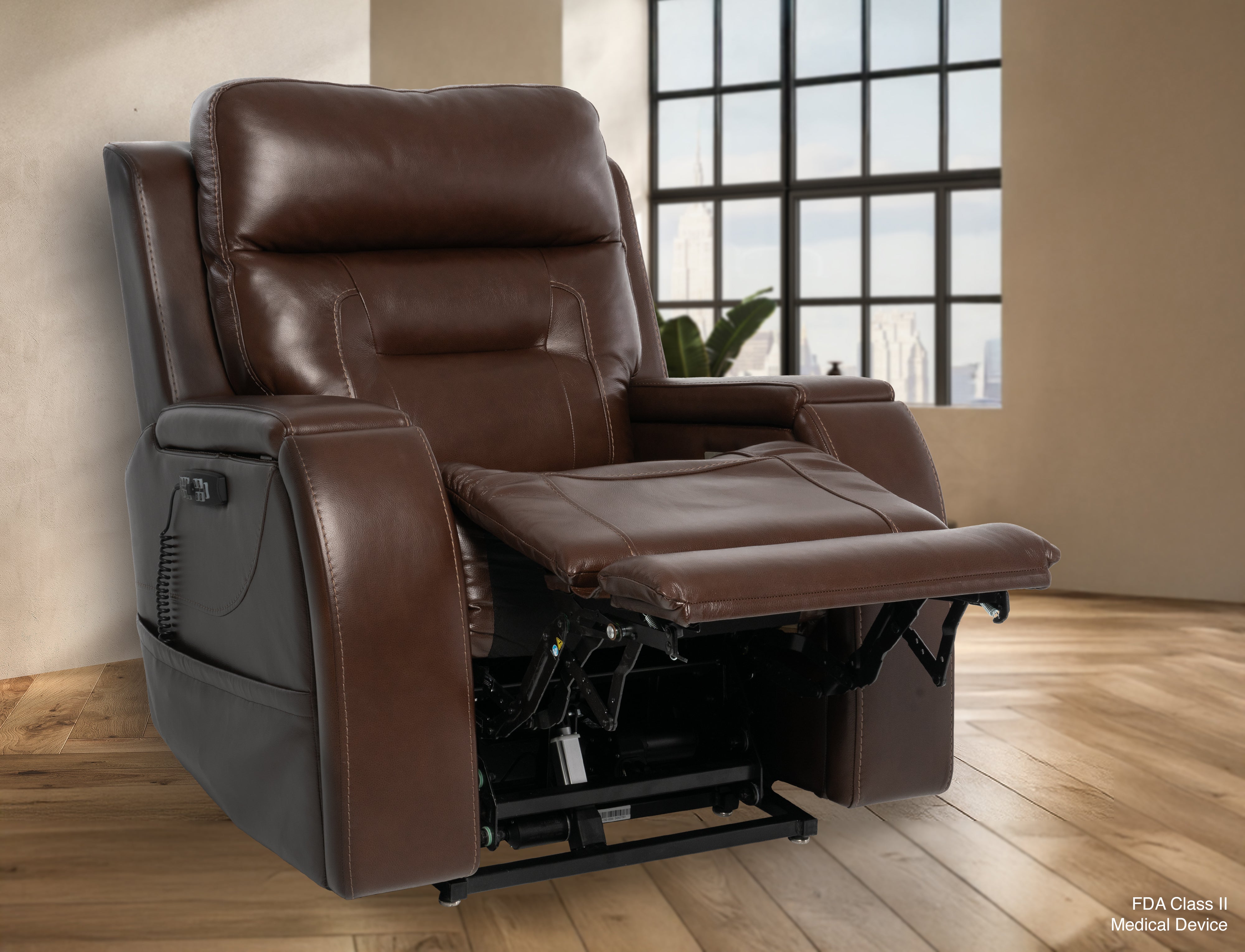 Pride VivaLift Premier Weightless Tilt Power Recliner Coffee Colour