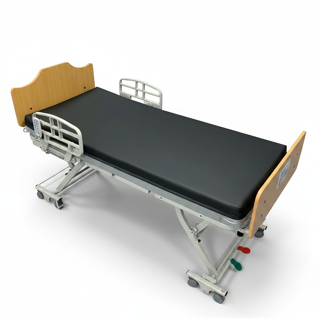 Permobil Trost Lite Standard Bed W/Half Side Rails & Nature Boards 36”